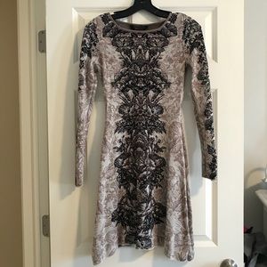 Gently used BCBG a-line sweater dress sz S